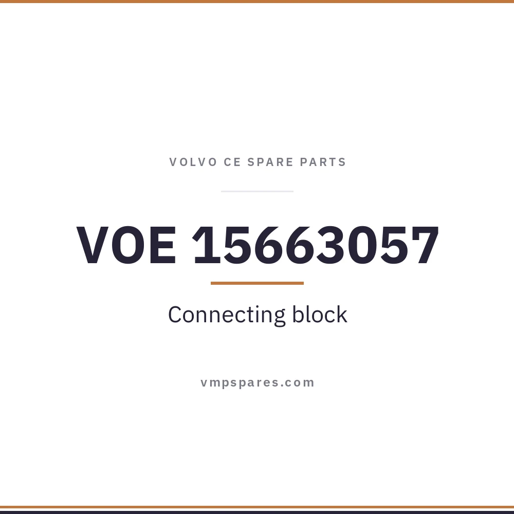 VOE 15663057 – Connecting block