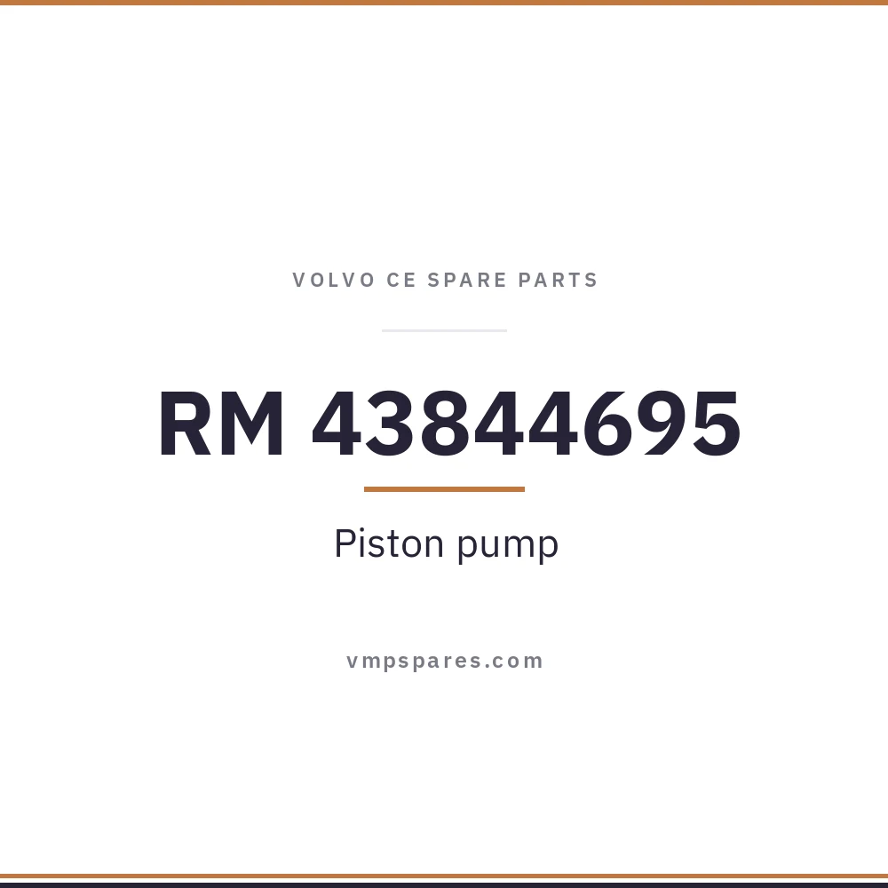 RM 43844695 – Piston pump