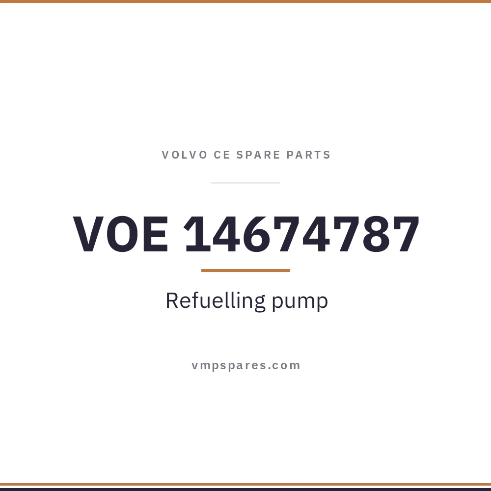 VOE 14674787 – Refuelling pump