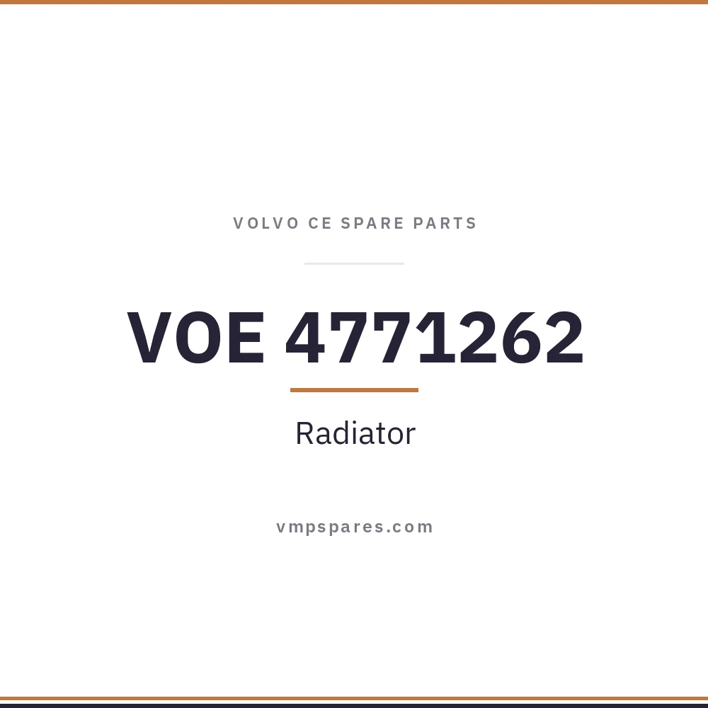 VOE 4771262 – Radiator