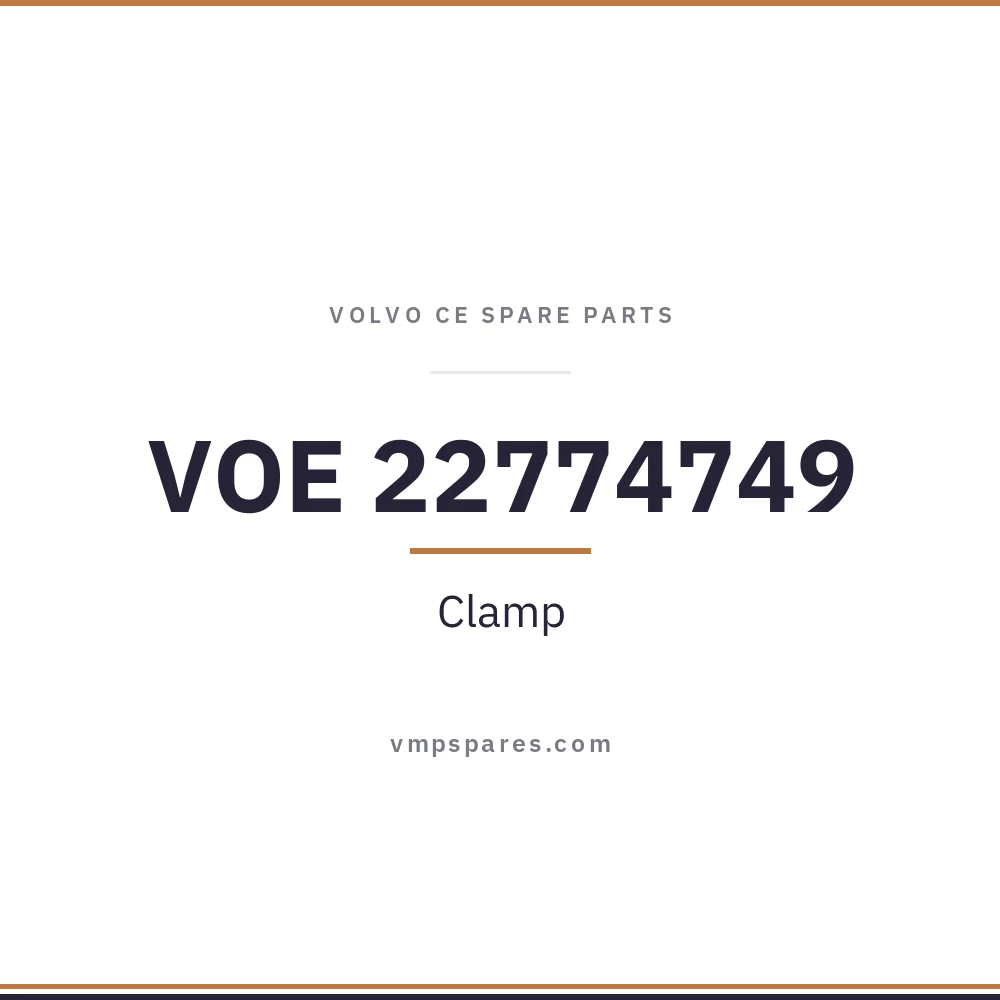 VOE 22774749 – Clamp