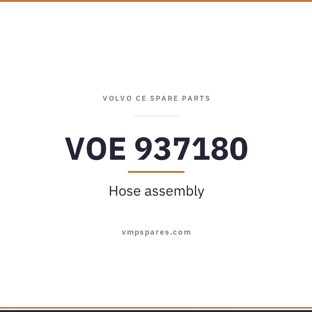 VOE 937180 – Hose assembly