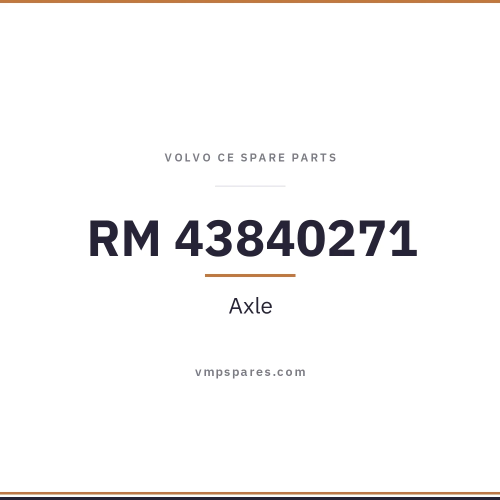 RM 43840271 – Axle