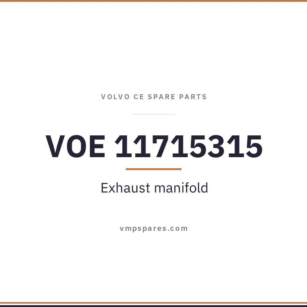 VOE 11715315 – Exhaust manifold