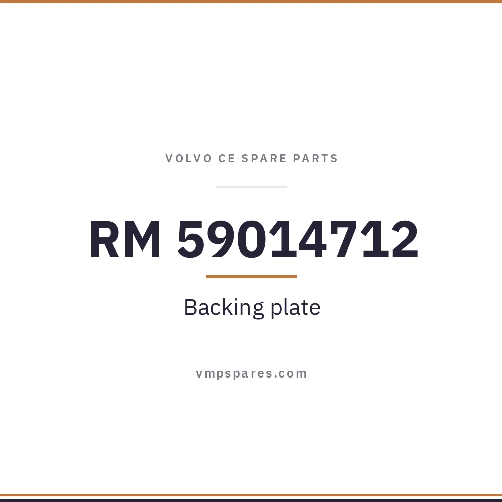 RM 59014712 – Backing plate