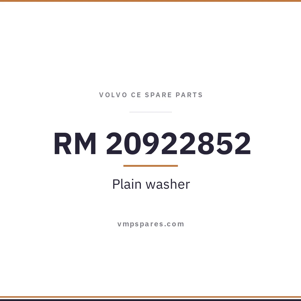 RM 20922852 – Plain washer
