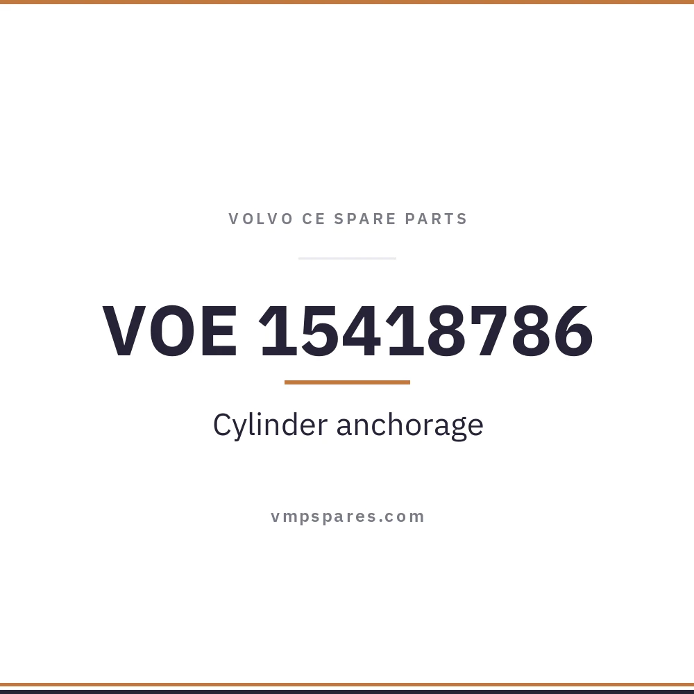 VOE 15418786 – Cylinder anchorage
