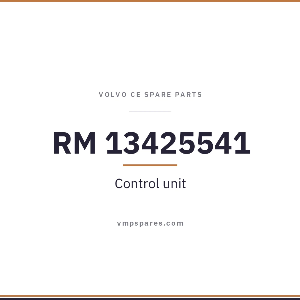 RM 13425541 – Control unit