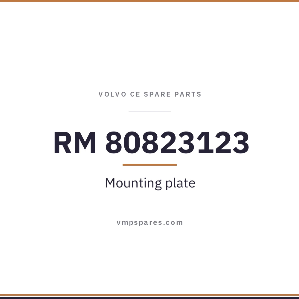 RM 80823123 – Mounting plate