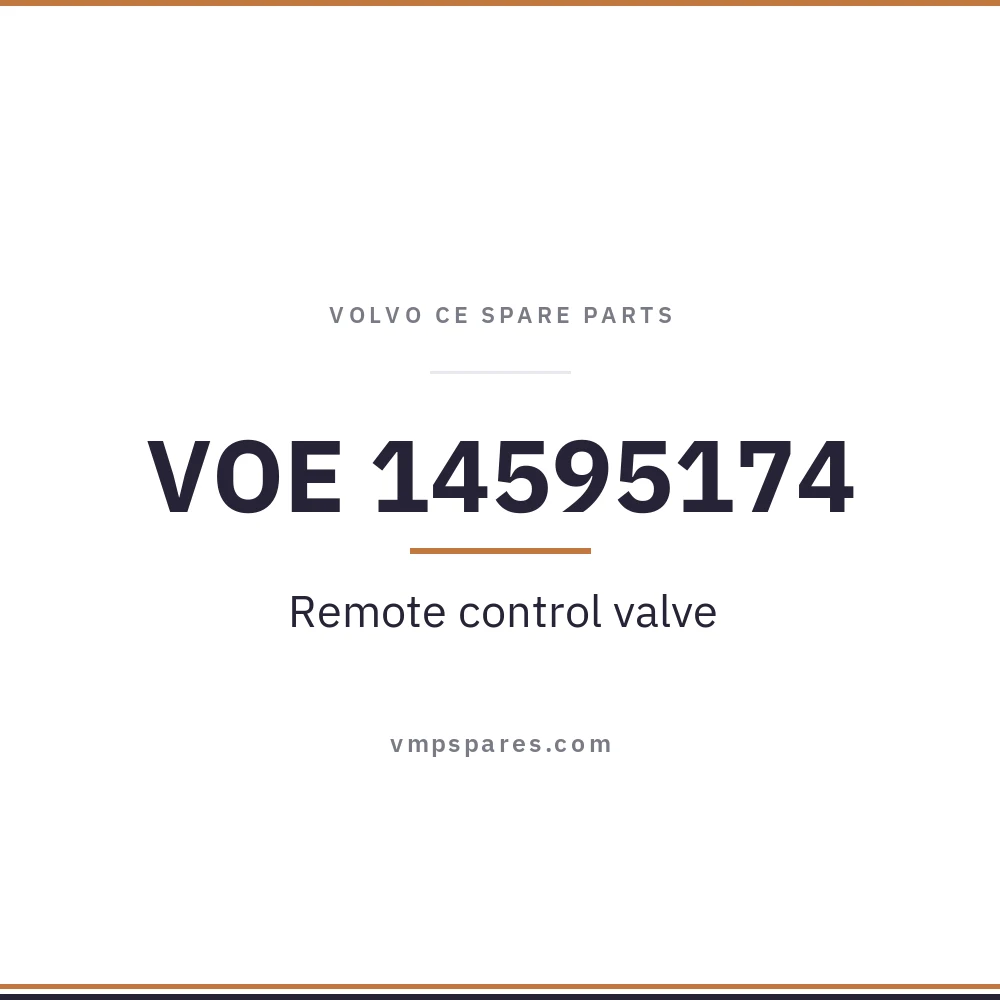 VOE 14595174 – Remote control valve