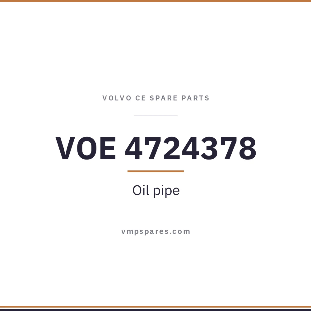 VOE 4724378 – Oil pipe