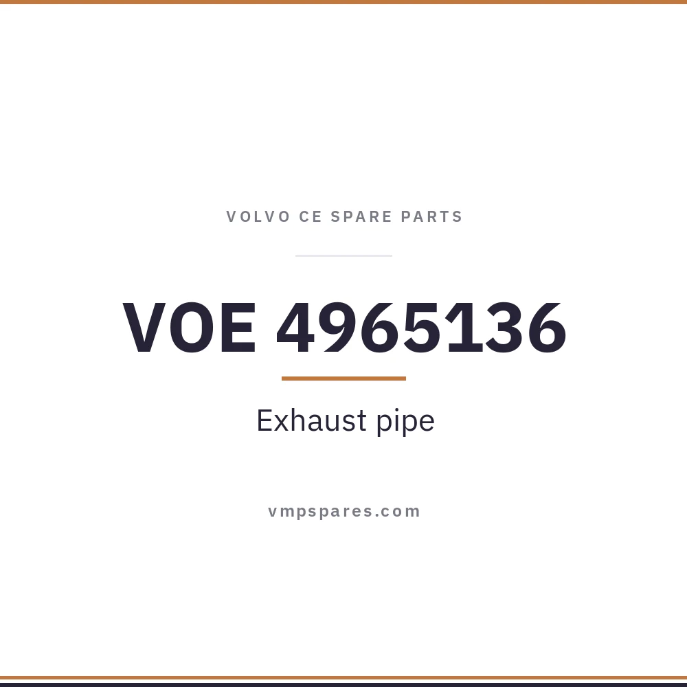 VOE 4965136 – Exhaust pipe