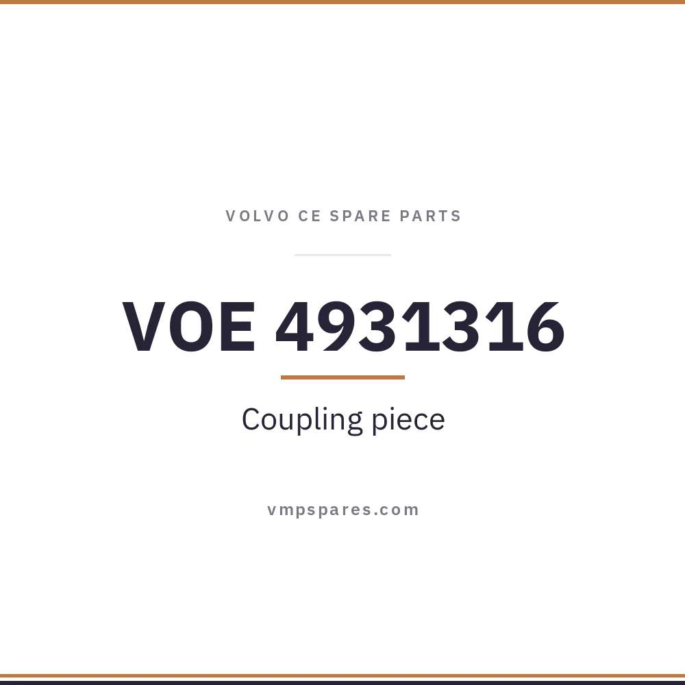 VOE 4931316 – Coupling piece