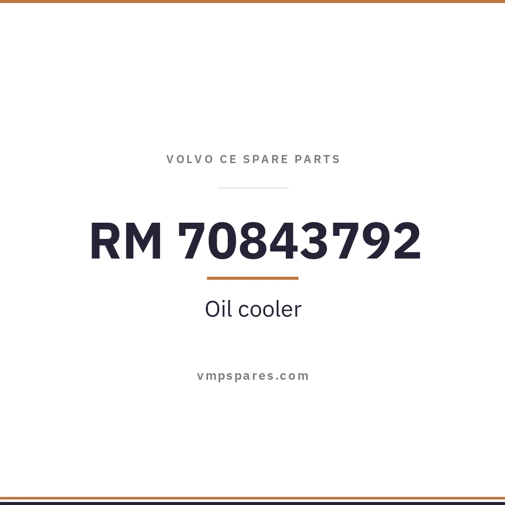 RM 70843792 – Oil cooler
