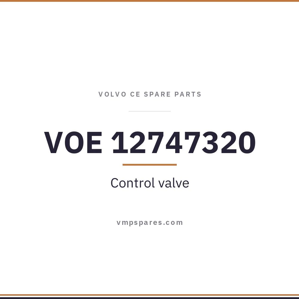 VOE 12747320 – Control valve