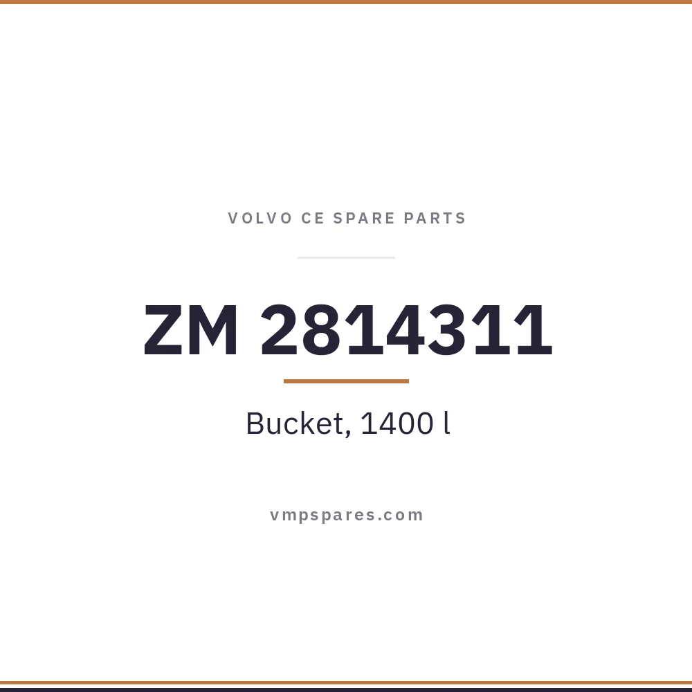ZM 2814311 – Bucket, 1400 l