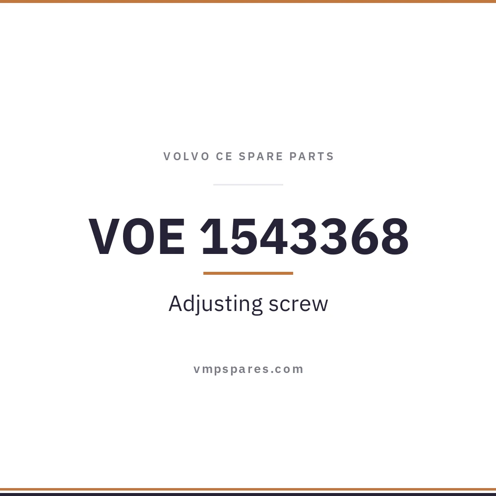 VOE 1543368 – Adjusting screw