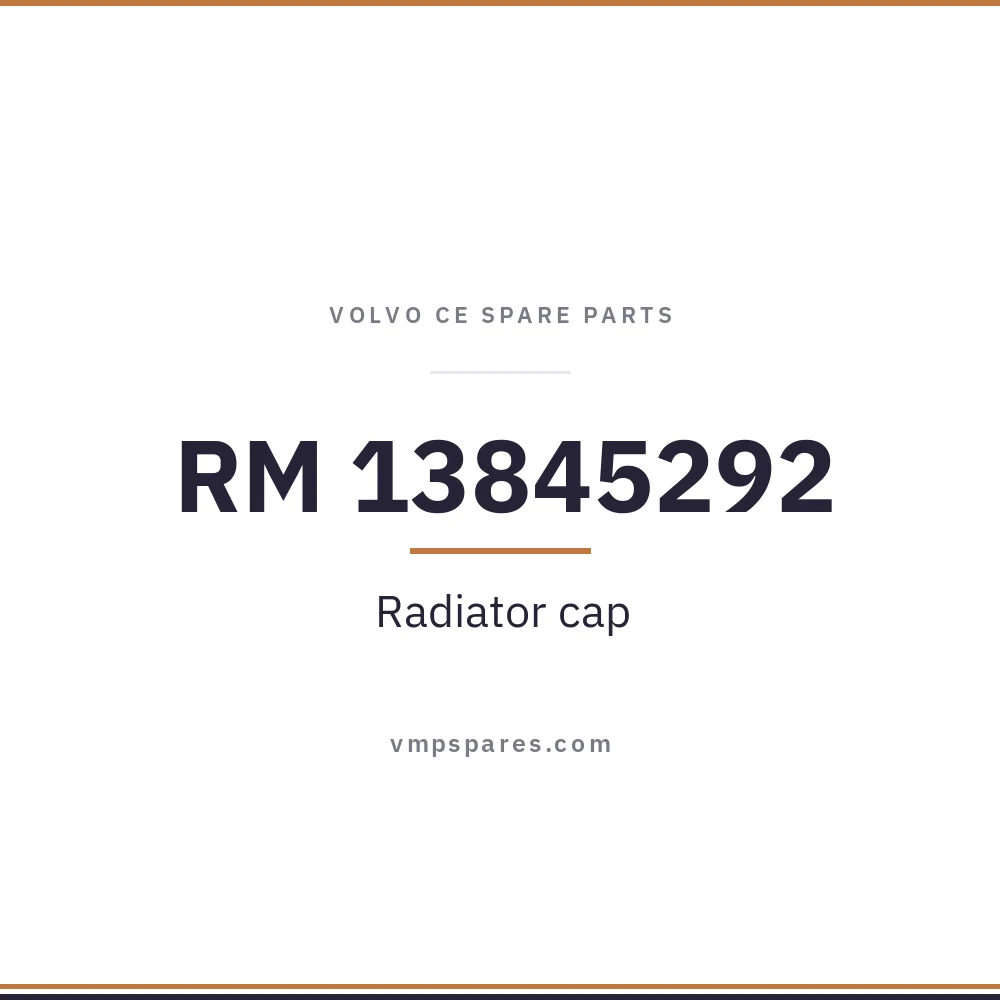 RM 13845292 – Radiator cap