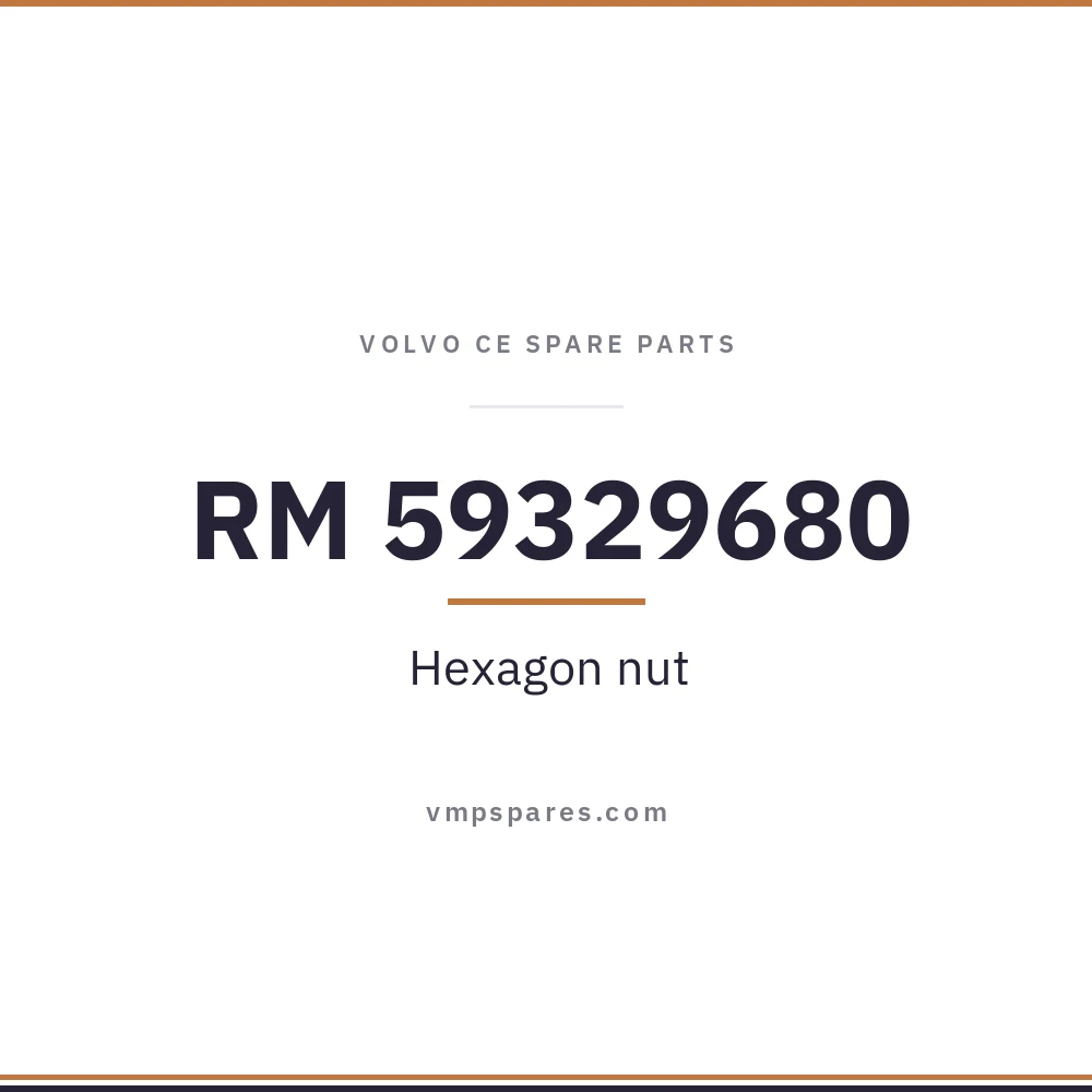 RM 59329680 – Hexagon nut