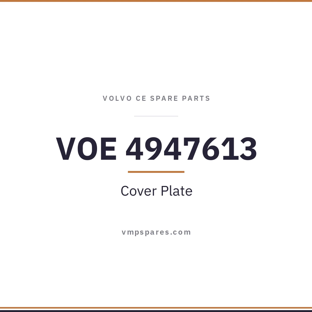 VOE 4947613 – Cover Plate