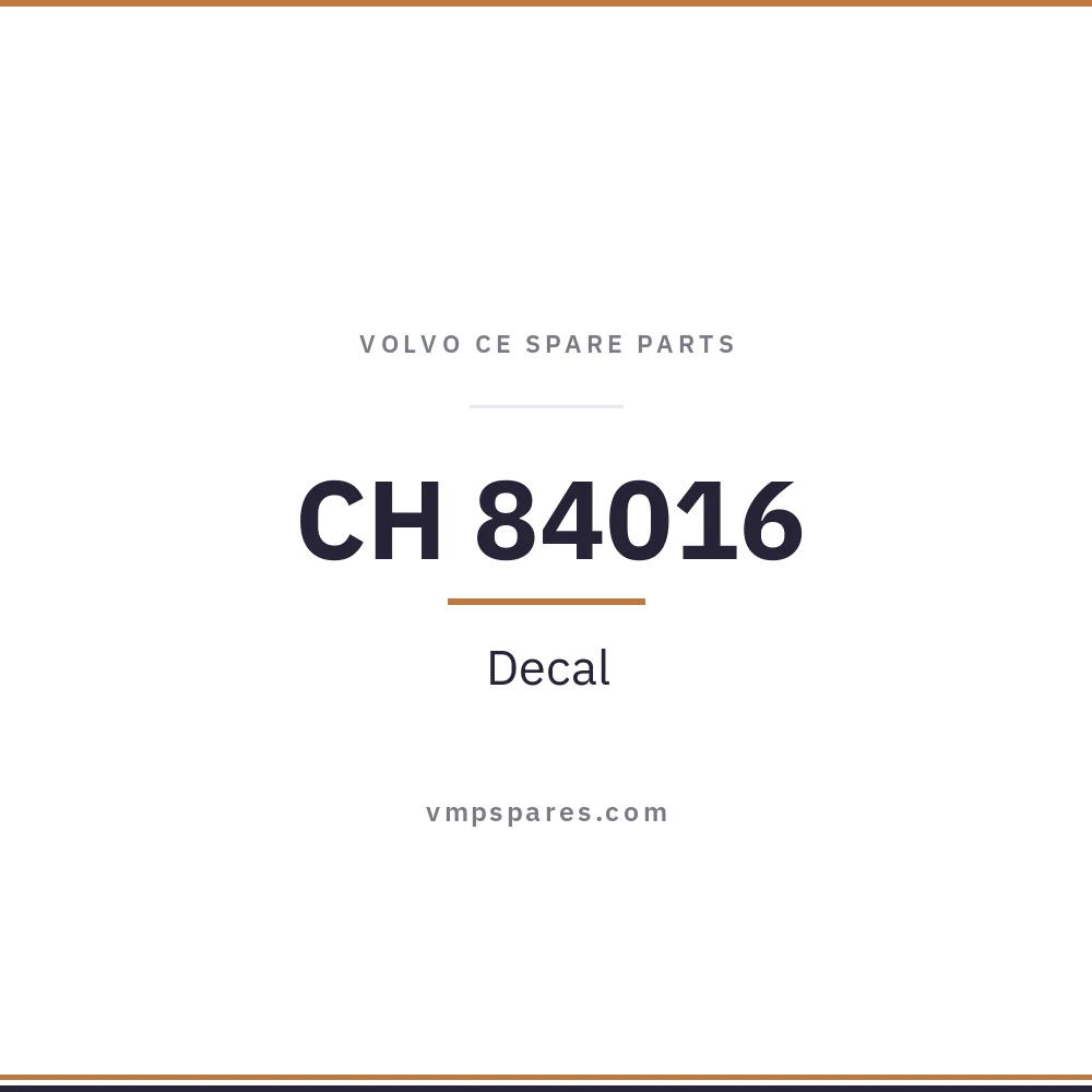 CH 84016 – Decal