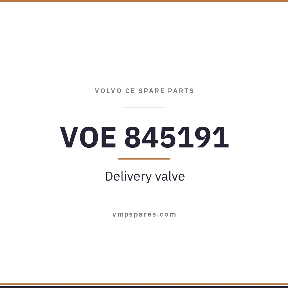VOE 845191 – Delivery valve