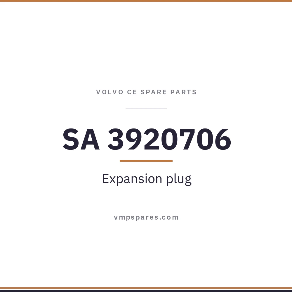 SA 3920706 – Expansion plug