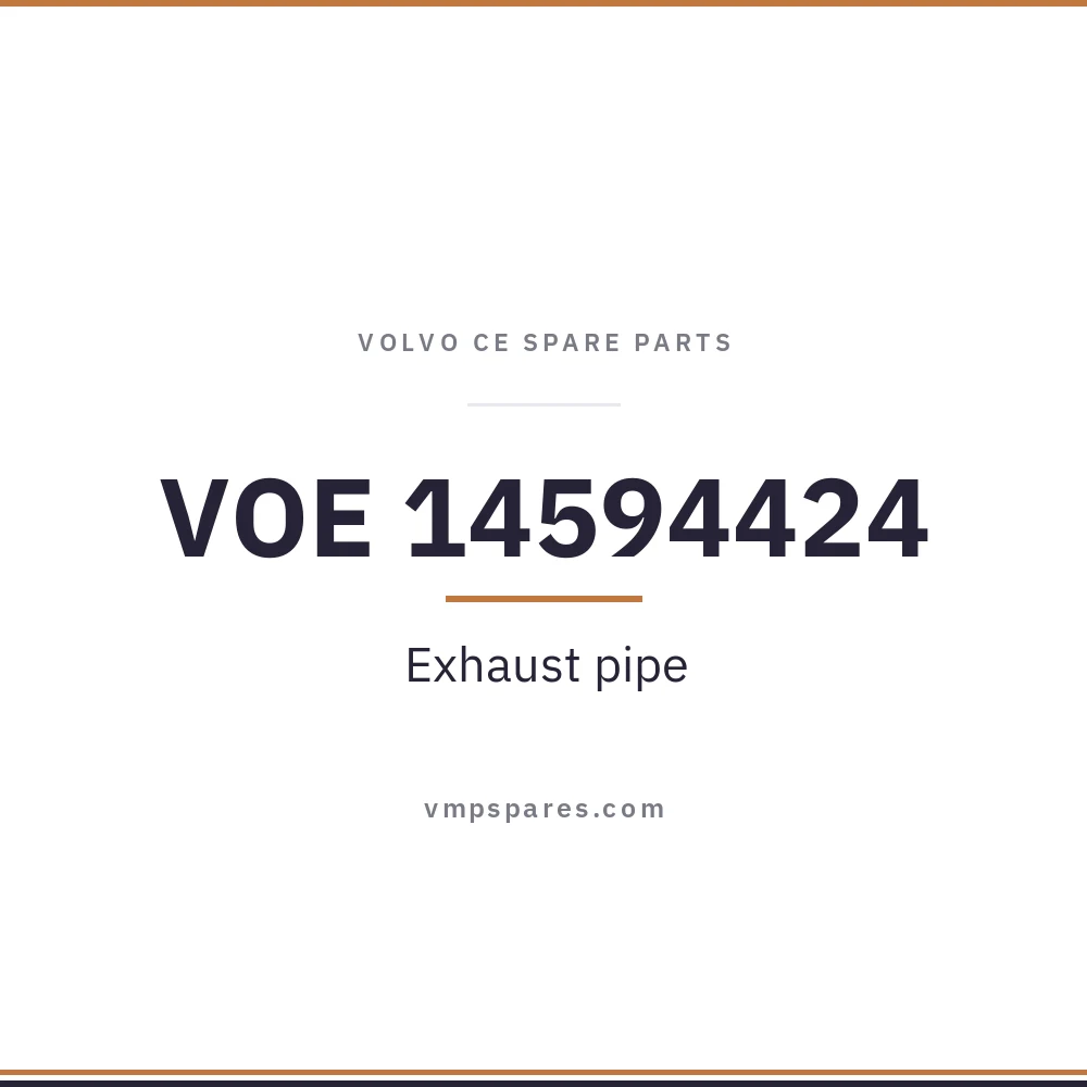 VOE 14594424 – Exhaust pipe
