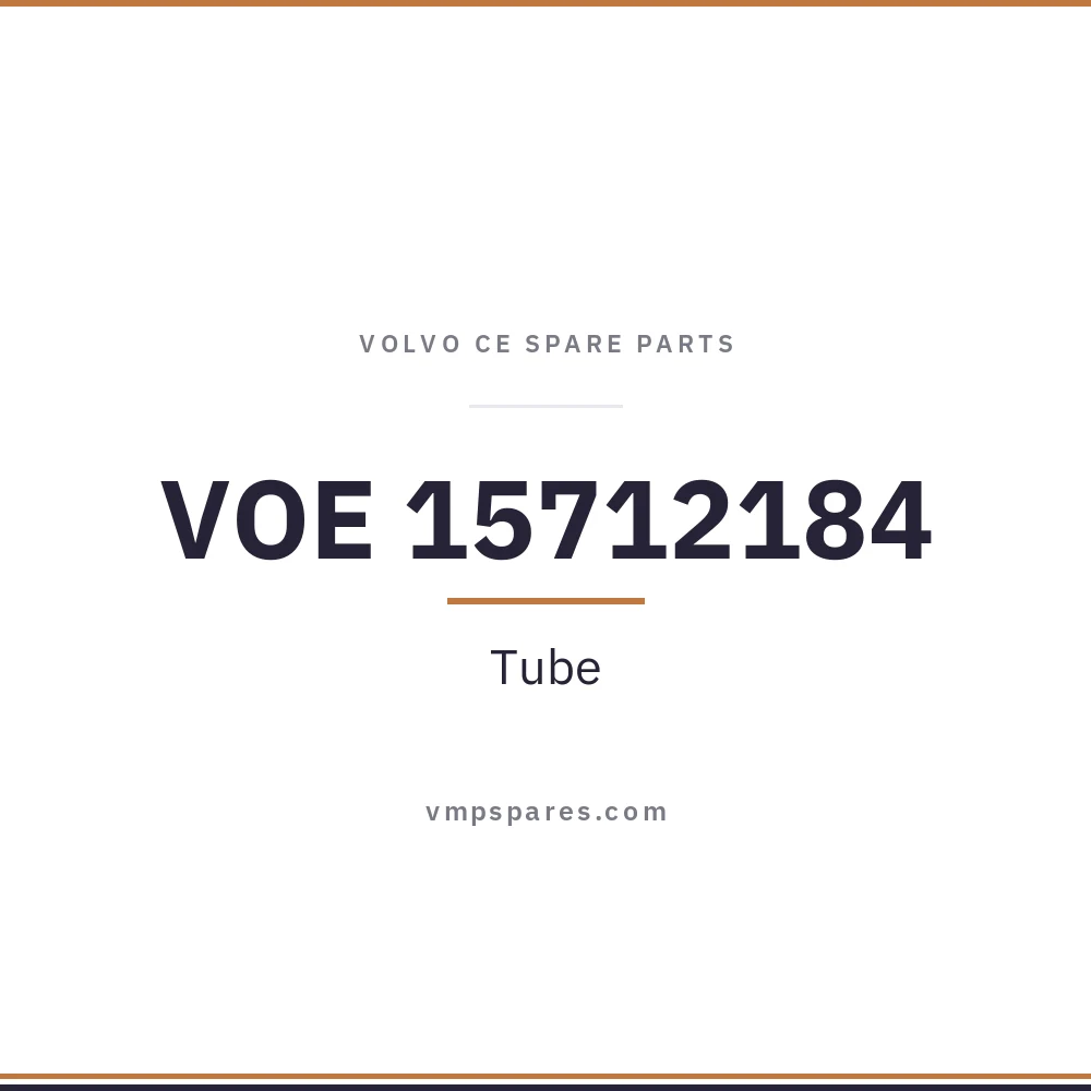 VOE 15712184 – Tube
