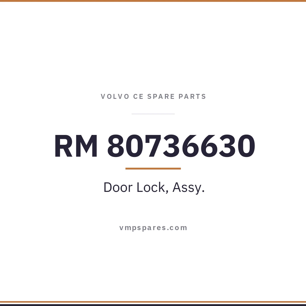RM 80736630 – Door Lock, Assy.