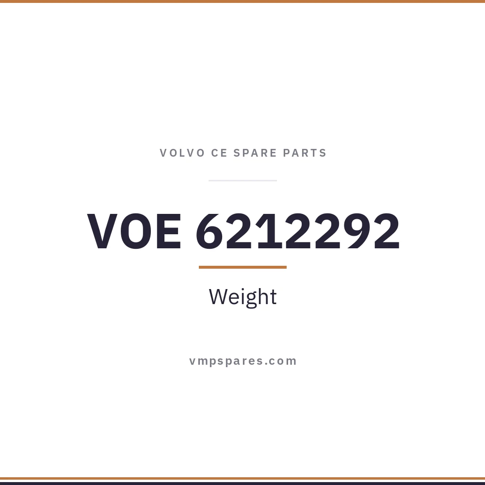 VOE 6212292 – Weight