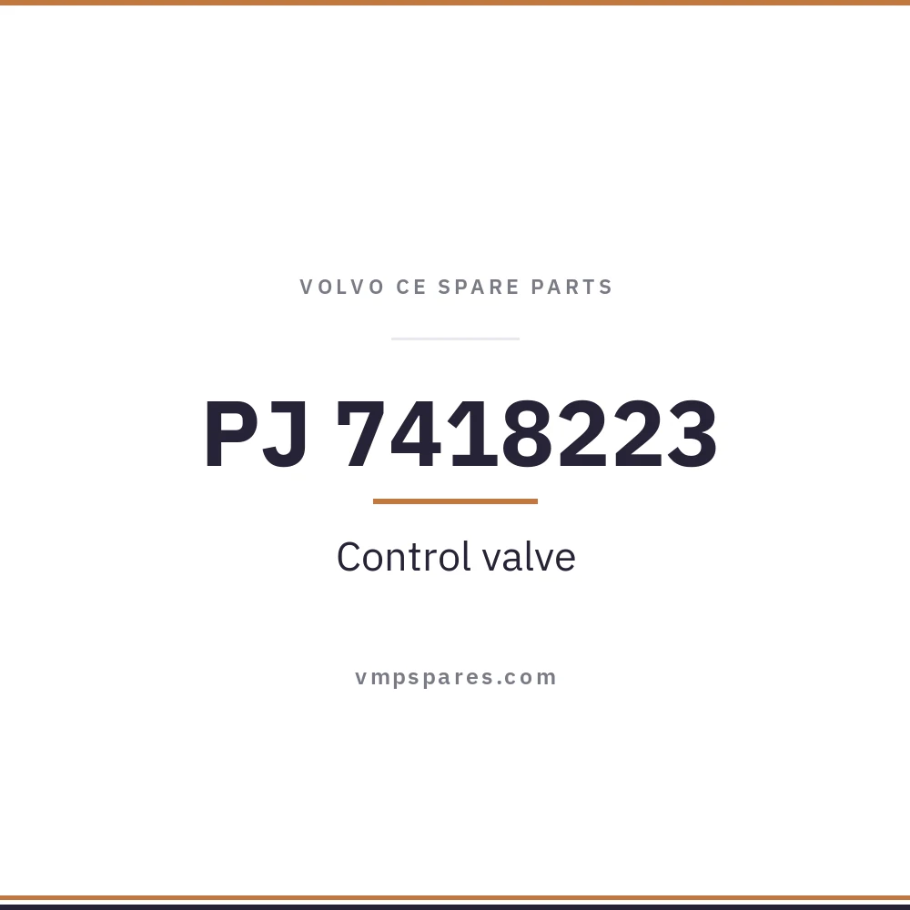 PJ 7418223 – Control valve