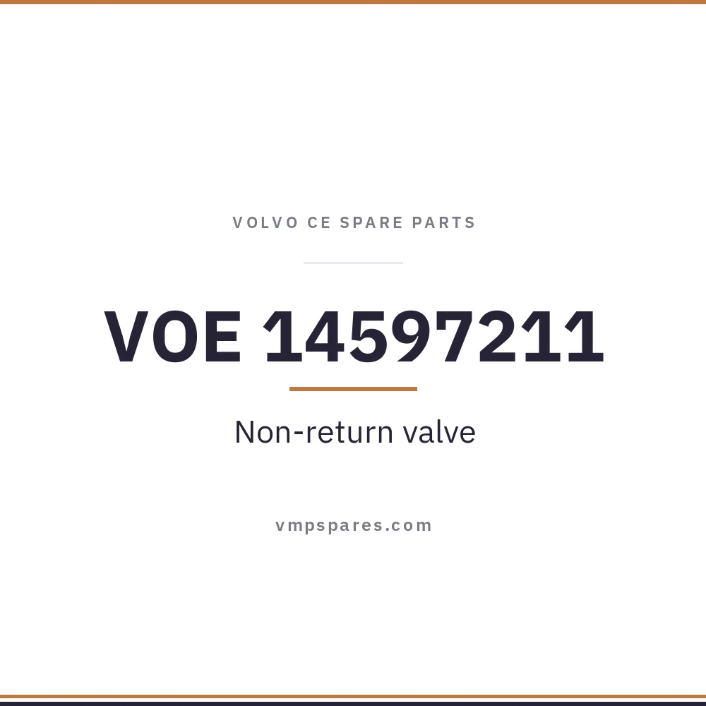 VOE 14597211 – Non-return valve