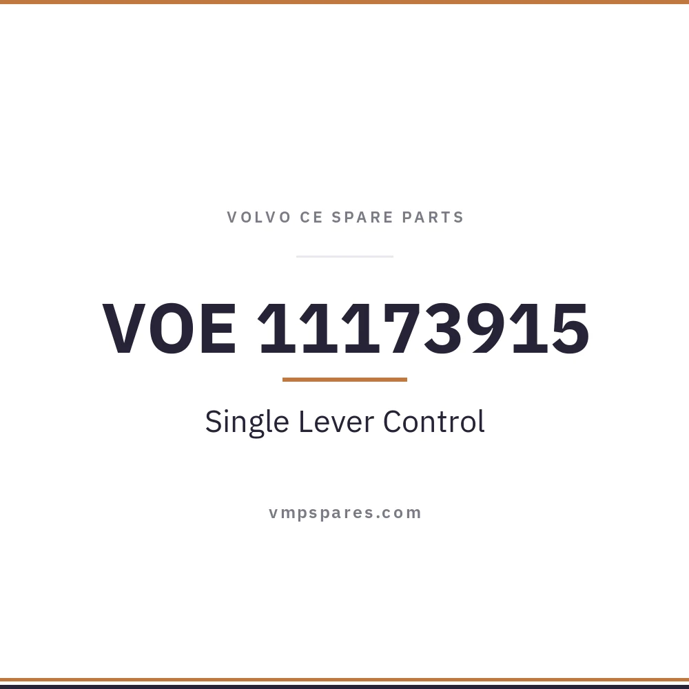 VOE 11173915 – Single Lever Control