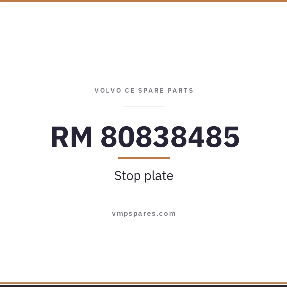 RM 80838485 – Stop plate
