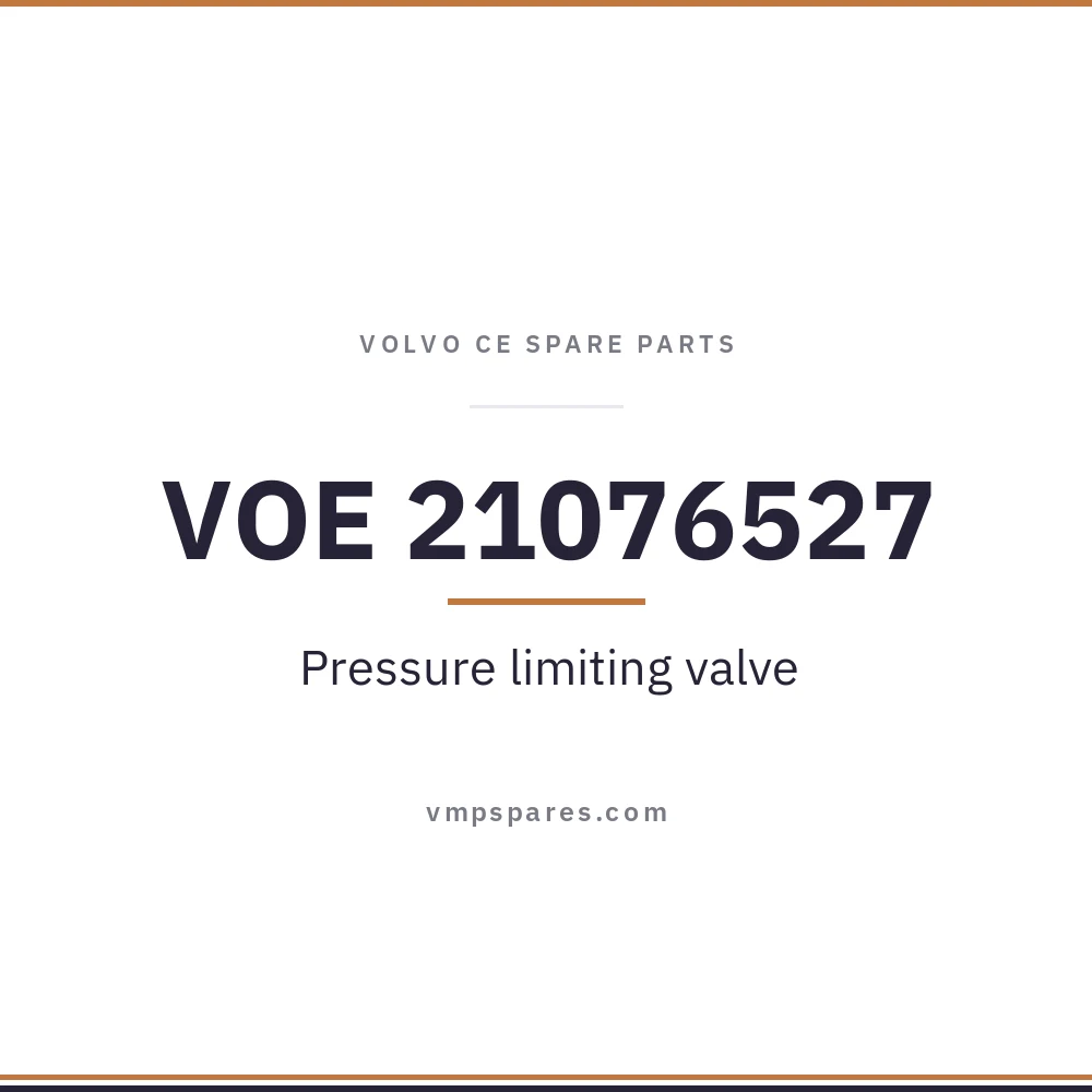 VOE 21076527 – Pressure limiting valve