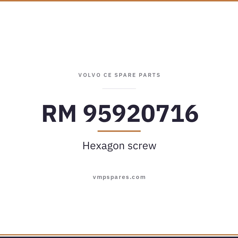 RM 95920716 – Hexagon screw