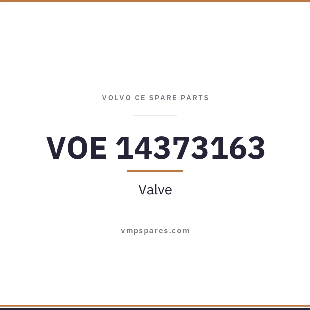 VOE 14373163 – Valve