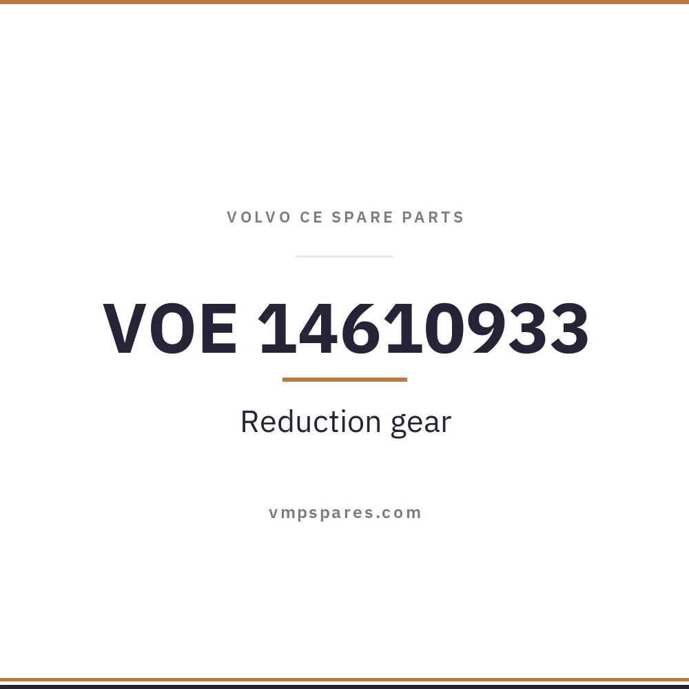 VOE 14610933 – Reduction gear