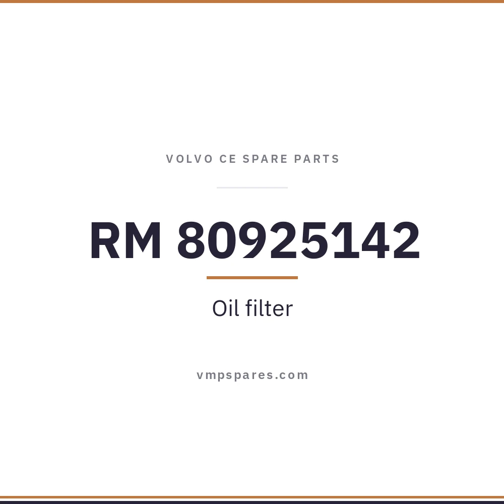 RM 80925142 – Oil filter