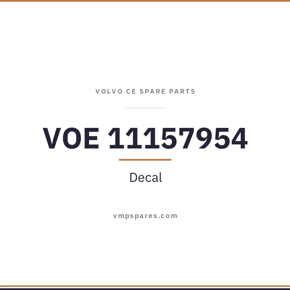 VOE 11157954 – Decal