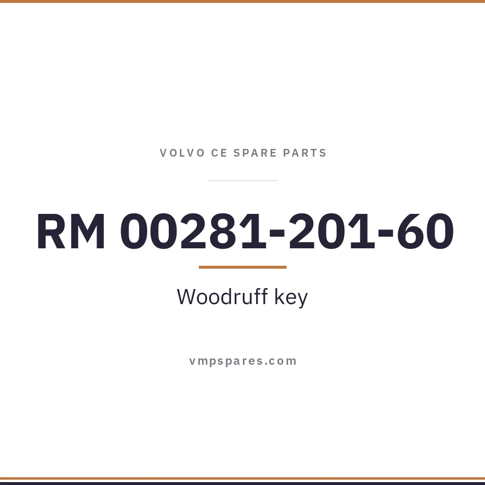 RM 00281-201-60 – Woodruff key