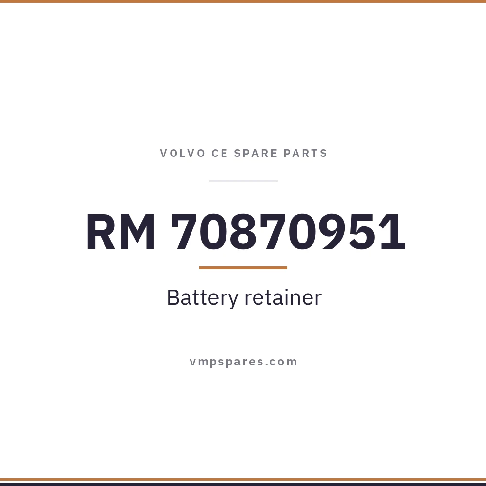 RM 70870951 – Battery retainer