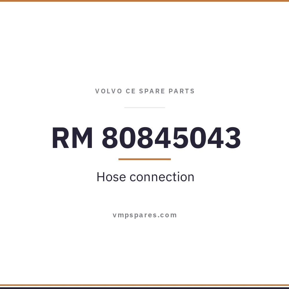 RM 80845043 – Hose connection