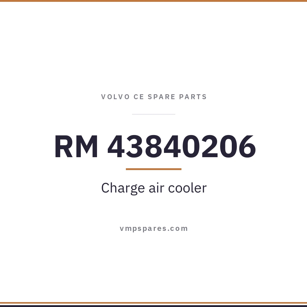RM 43840206 – Charge air cooler