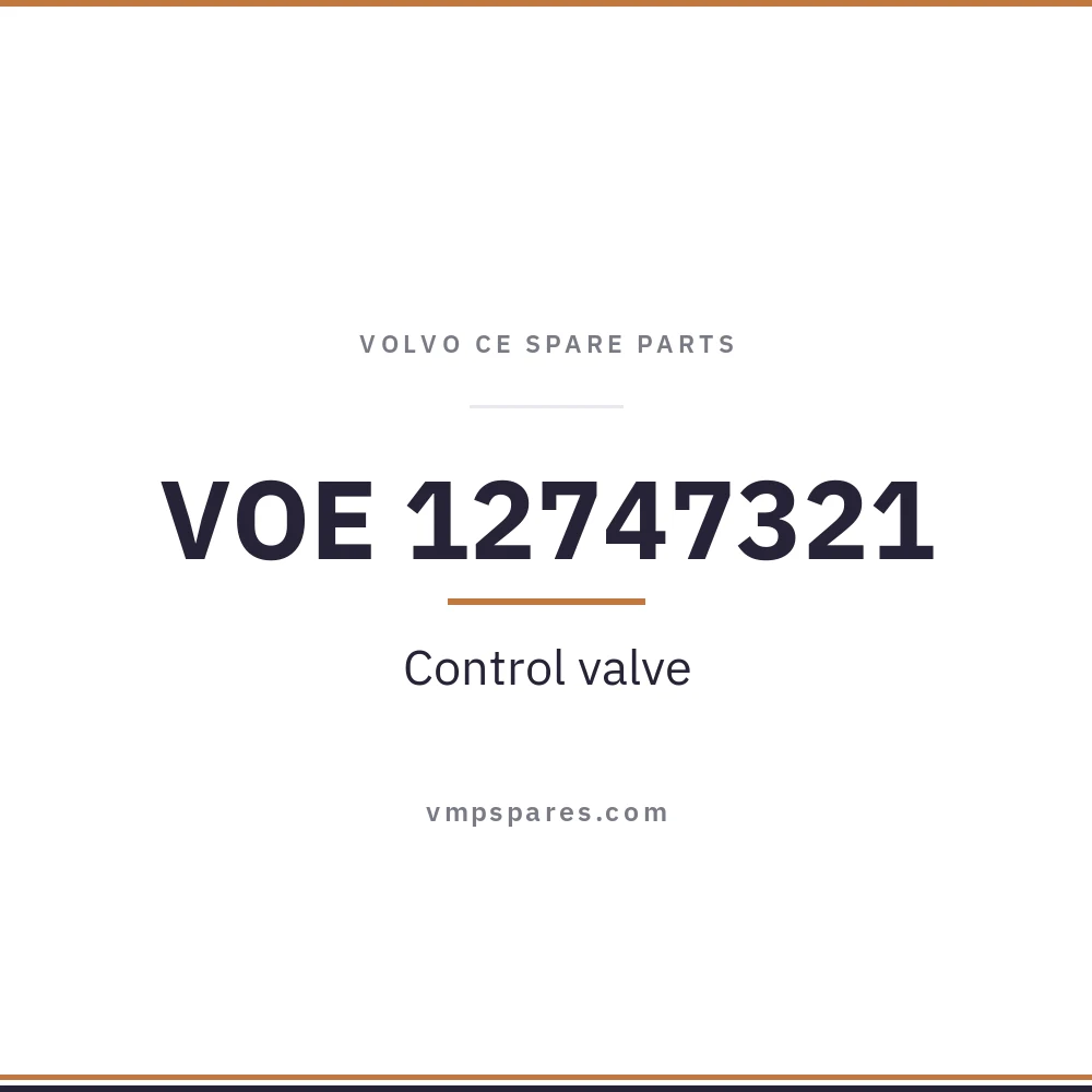 VOE 12747321 – Control valve