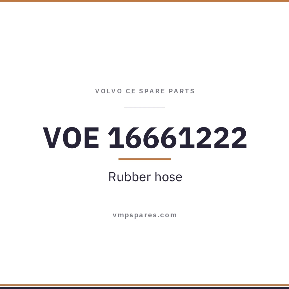 VOE 16661222 – Rubber hose