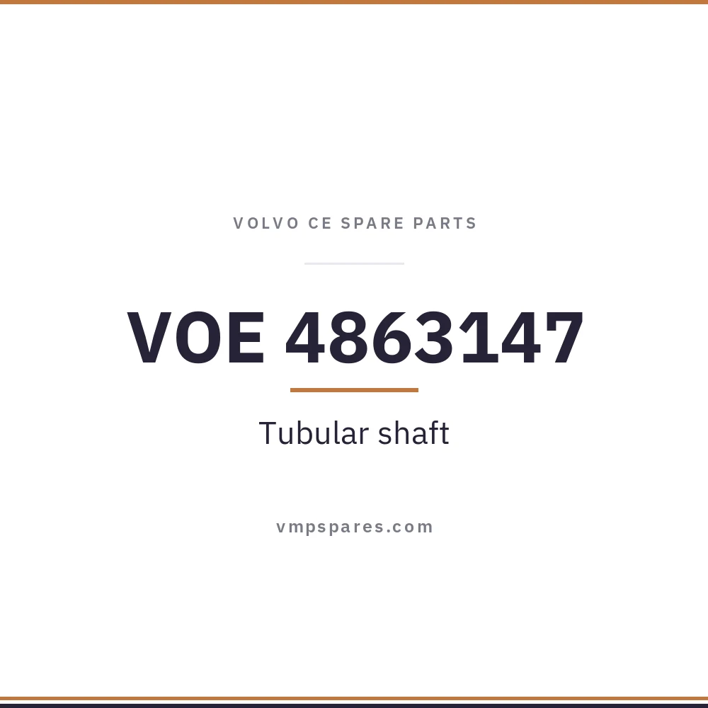 VOE 4863147 – Tubular shaft