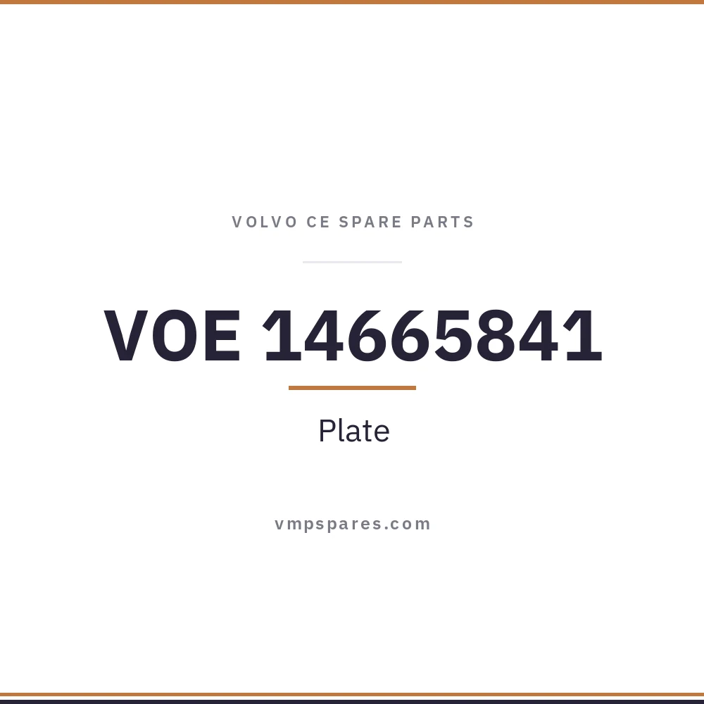VOE 14665841 – Plate