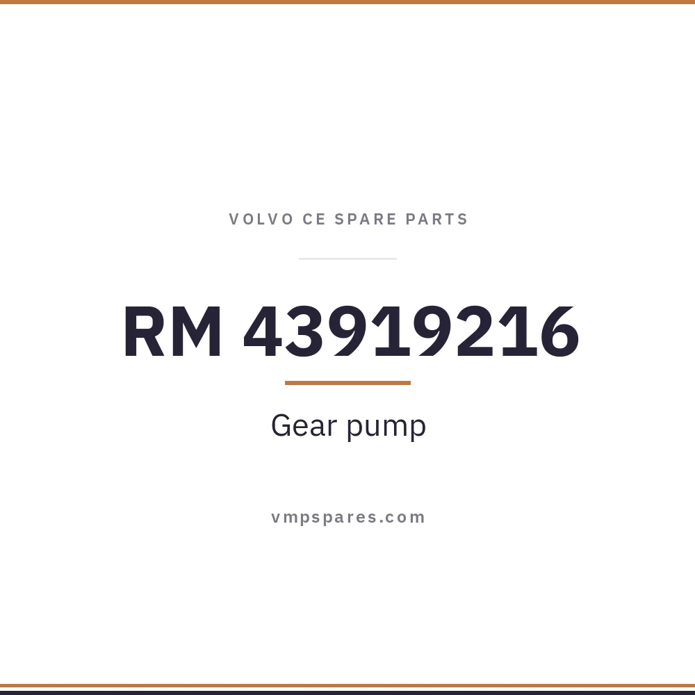 RM 43919216 – Gear pump
